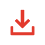 generate a download icon 92x92 The icon is red and is a png